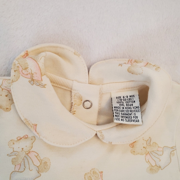 Adorable 5/25$ unisex footie onsie w/teadybears - Picture 2 of 7